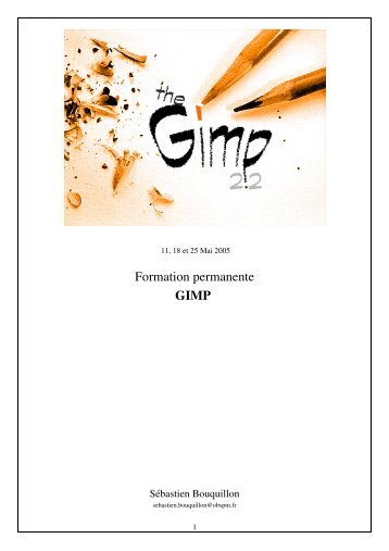 Formation permanente GIMP - UFE