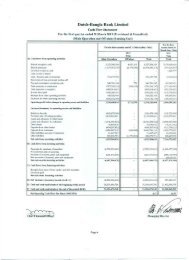 Cash Flow Statement - Dutch-Bangla Bank Limited