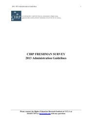 Administration Guidelines - Higher Education Research Institute ...