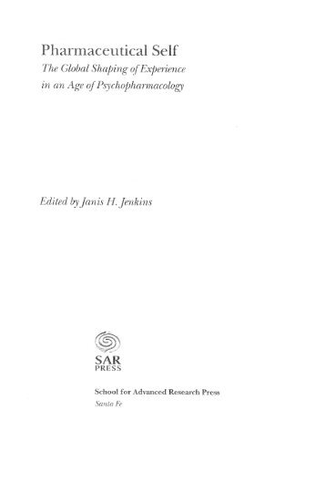 Pharmaceutical Self and Imaginary in the Social ... - Anthropology