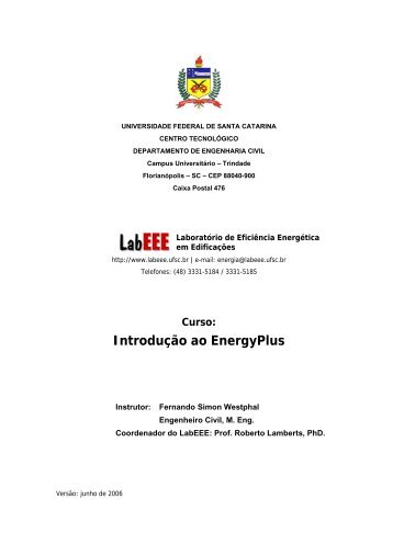 ECV4202_Tutorial EnergyPlus 2006.pdf - Laboratório de Eficiência ...