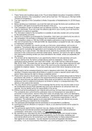 1. These Terms and Conditions apply to the ... - Mobile Devices