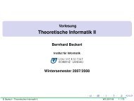Vorlesung Theoretische Informatik II