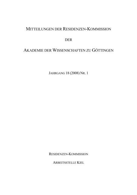 PDF-Format - Residenzen-Kommission - GWDG