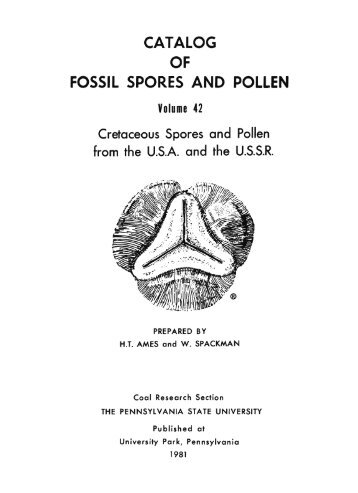 CATALOG OF FOSSIL SPORES AND POLLEN