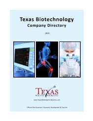 Texas Biotechnology Company Directory