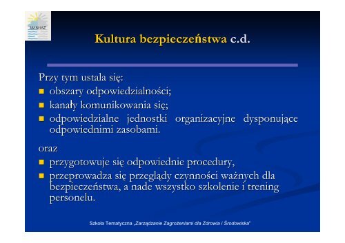 Podstawy bezpieczeństwa instalacji przemysłowych - MANHAZ