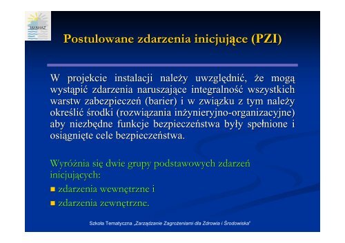 Podstawy bezpieczeństwa instalacji przemysłowych - MANHAZ