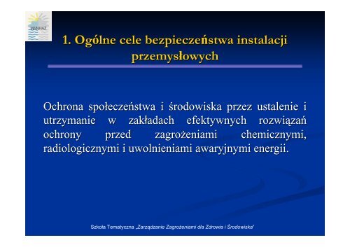 Podstawy bezpieczeństwa instalacji przemysłowych - MANHAZ