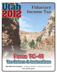 TC-41 Instructions - Utah State Tax Commission - Utah.gov