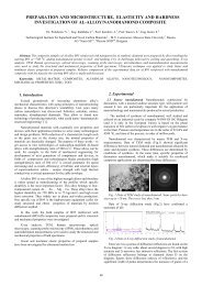 preparation and microstructure, elasticity and hardness investigation ...