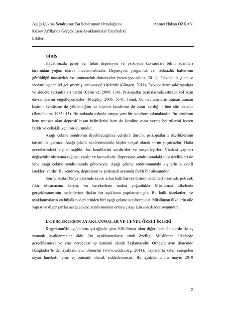 Cilt 2 / Sayı 4: Haziran 2011 (pdf) - GÜ SBE Elektronik Dergisi ...