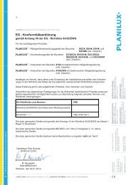 EG-Konformitätserklärung zu Medizinprodukten - Planilux.com
