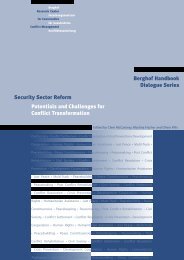Security Sector Reform Potentials and Challenges for Conflict ...