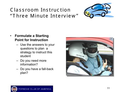 High Performance Driving Instructor Training Manual - Rocky ...