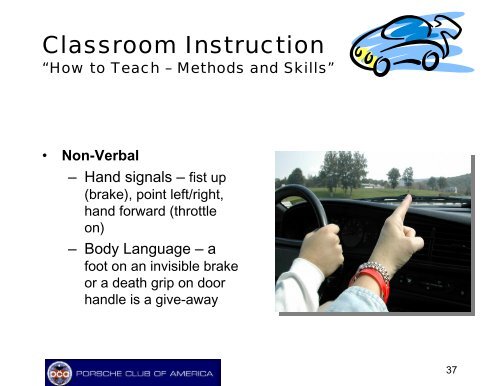 High Performance Driving Instructor Training Manual - Rocky ...