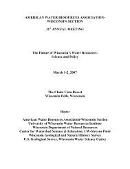 Program & Abstracts - American Water Resources Association