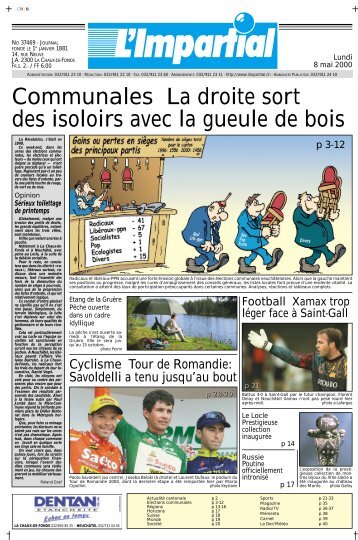 Edition du 8 mai 2000