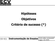 Hipóteses Objetivos Critério de sucesso (*)