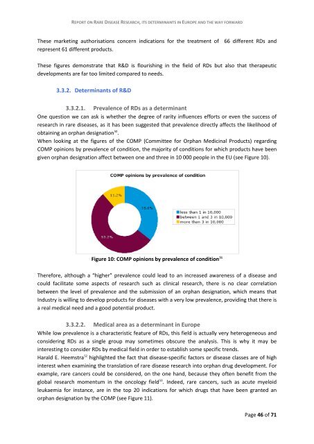 report on rare disease research, its determinants in ... - Orphanet