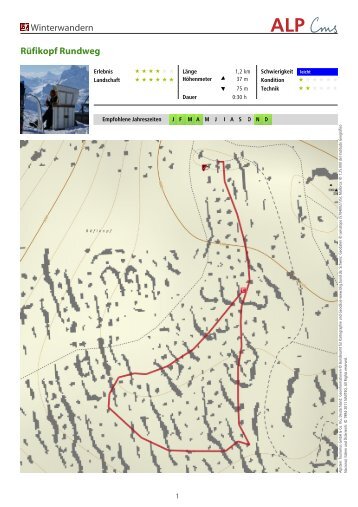 Winterwandern Rüfikopf Rundweg