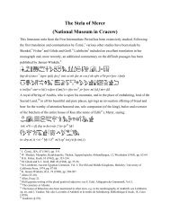 The Stela of Merer - Middle Egyptian Grammar