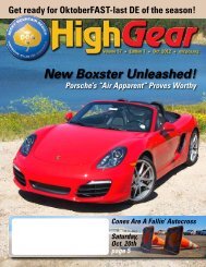 New Boxster Unleashed! - Rocky Mountain Region Porsche Club ...