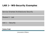 LAB 1– WS-Security Examples