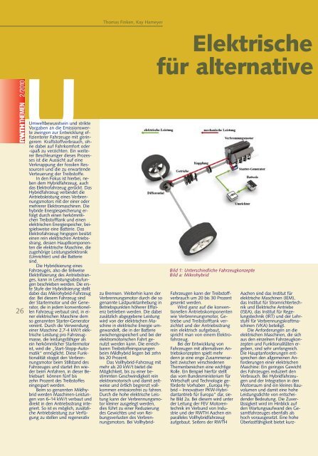 Elektrische für alternative - Home - Institut für Elektrische Maschinen ...