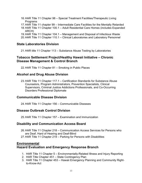 hawaii small business regulatory review board - Legislative ...