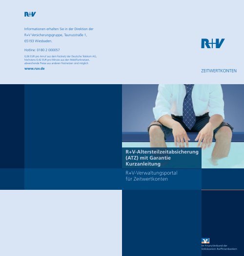 Ihre Vorteile mit dem R+V-Verwaltungsportal für Zeitwertkonten