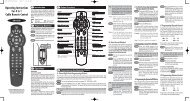 Operating Instructions For 4 in 1 Cable Remote Control