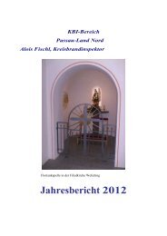 Jahresbericht 2012 - KreisFeuerwehrVerband Passau