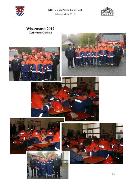 Jahresbericht 2012 - KreisFeuerwehrVerband Passau