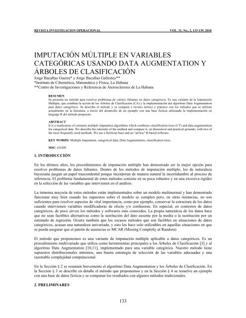 imputación múltiple en variables categóricas usando data ...