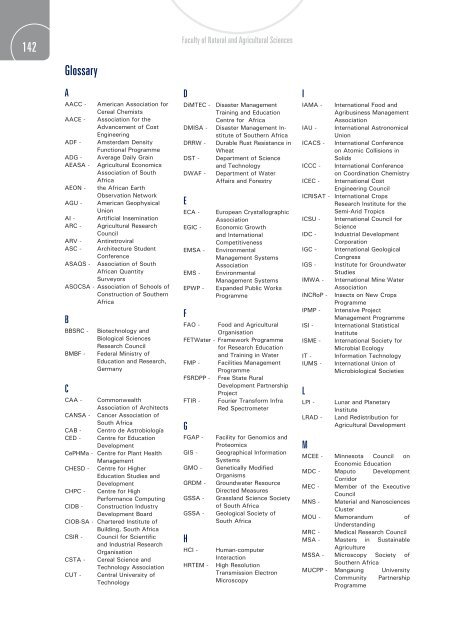 Genetics - Faculty of Natural and Agricultural Sciences - University ...