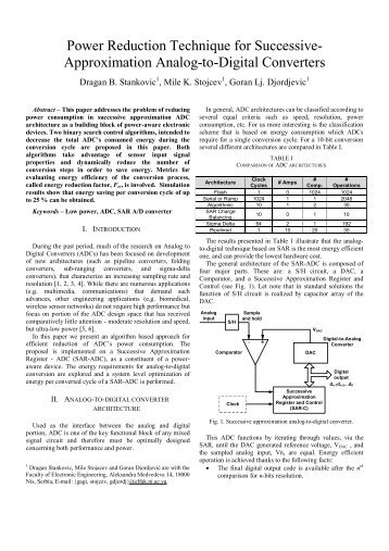 Power Reduction Technique for Successive- Approximation Analog-to