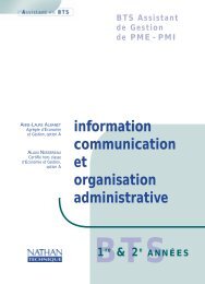 information communication et organisation administrative - Editis