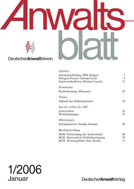 Januar - Anwaltsblatt