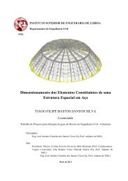 Dimensionamento dos Elementos Constituintes de uma Estrutura ...