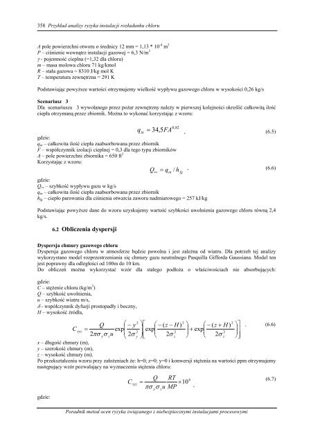 Przykład analizy ryzyka instalacji rozładunku chloru - MANHAZ