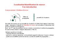 Localisation/identification de sources Une introduction - Centre ...