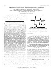 Sulphidization of Metal Oxides by Means of Mechanochemical Solid ...