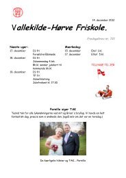 Fredagsbrev den 14. december 2012 - Vallekilde-Hørve Friskole