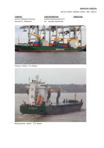 MARION GREEN - Cargo Vessels International