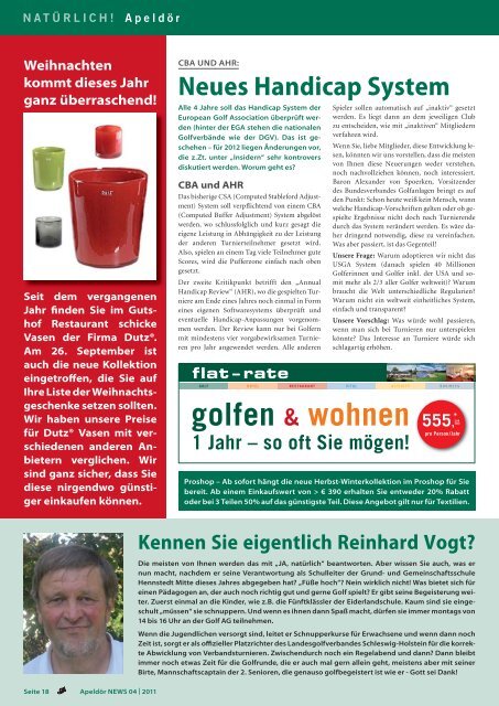 Ausgabe 04-2011 > hier - Golf Club Gut Apeldoer