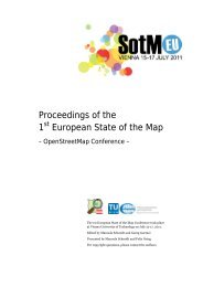 Proceedings of the 1 European State of the Map