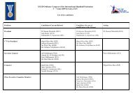 Elections and confirmations - IHF