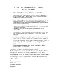 Td First Class Travel Visa Infinite Card Review Creditwalk Ca