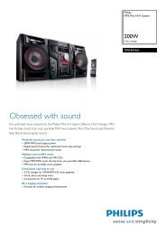 FWM416X/78 Philips MP3 Mini Hi-Fi System